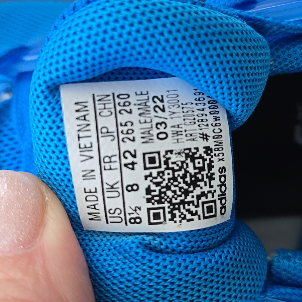 Adidas Bright Blue Athletic Shoes Men's Or Women's - Picture 10 of 11